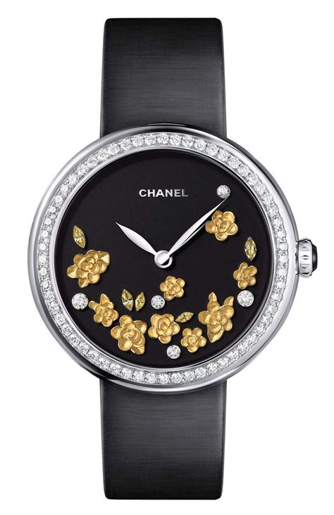 chanel mademoiselle prive camelia watch price|Chanel Mademoiselle Privé Camellia Watch .